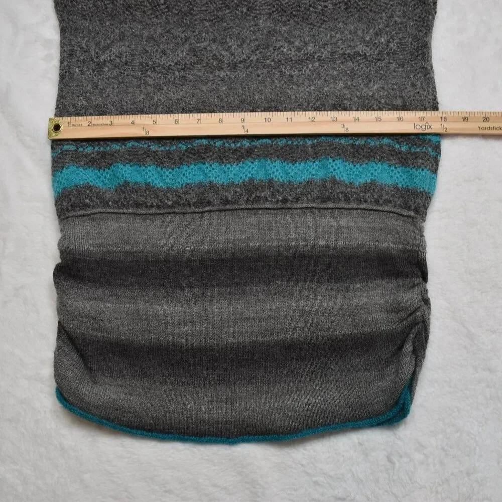 Free People Sweater Dress Tunic Sz M Mini Wool Blend Southwestern Boho Cowgirl